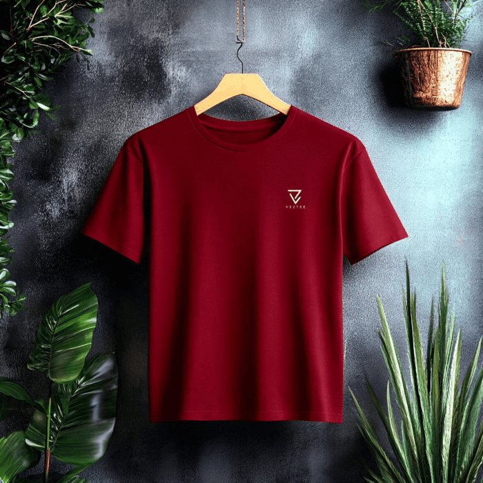 maroon tee shirt men